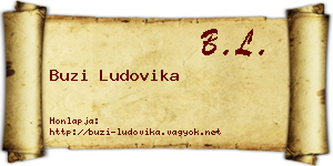 Buzi Ludovika névjegykártya